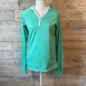 Firstar green hooded  quick dry top in size small